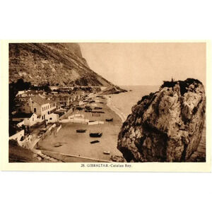 Gibraltar Catalan Bay Postcard
